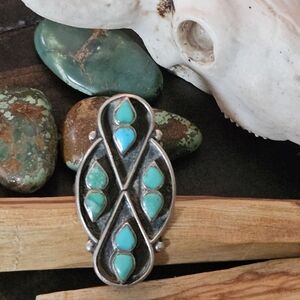 Vintage Zuni Turquoise Ring